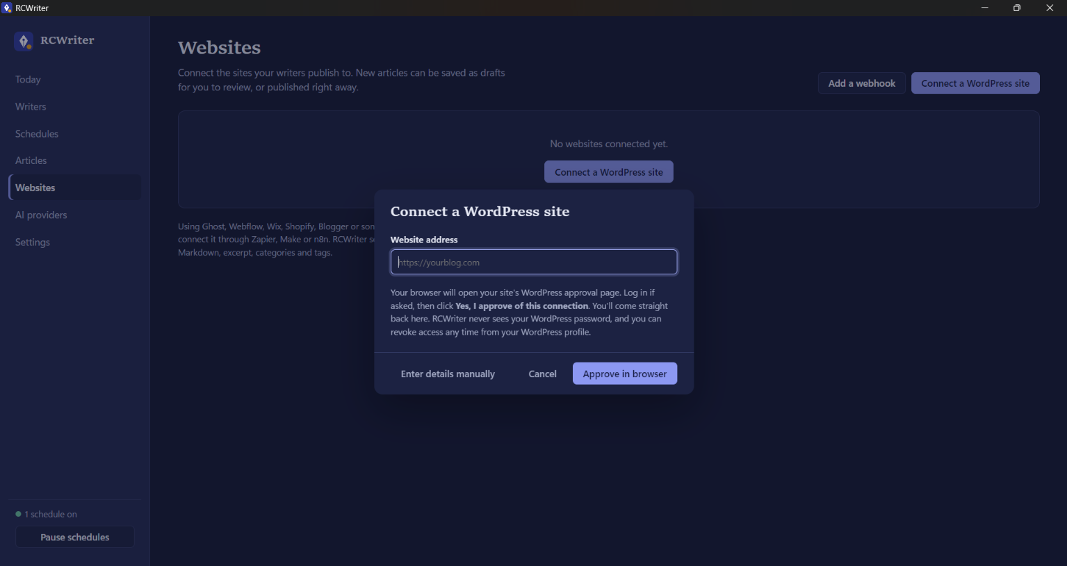 RCWriter preview